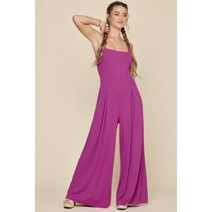 Popflex Go With The Flow Jumpsuit In Royal Orchid